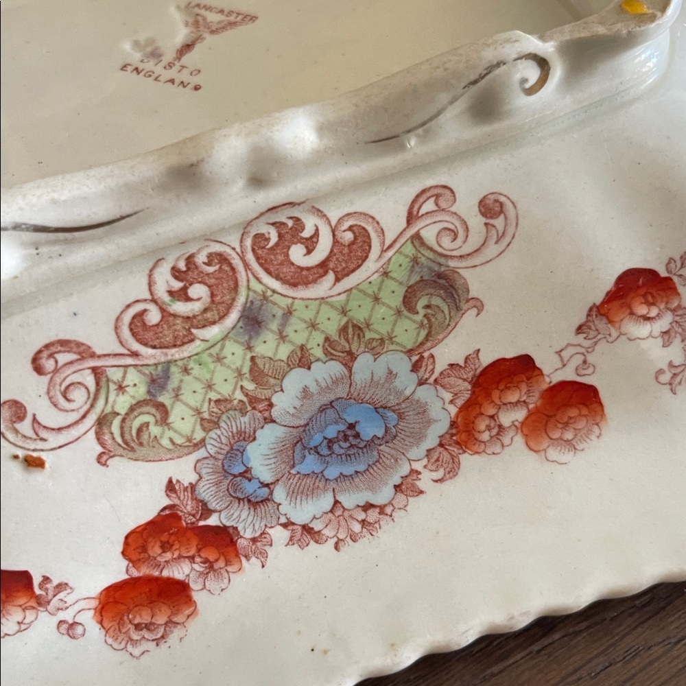 Antique Lancaster Transferware 10.5” dish - Picture 9 of 11